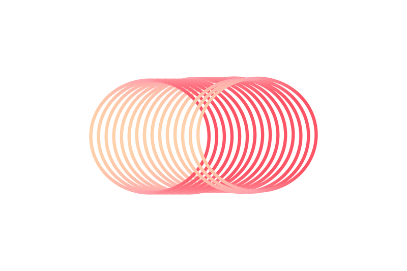 Colorful circular patterns overlapping for creative design elements